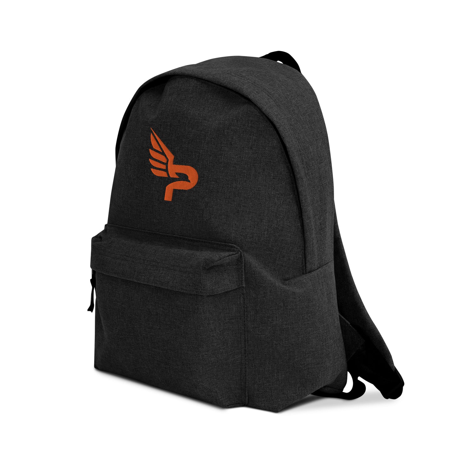 PWRF BRAND Logo Orange Embroidered Backpack