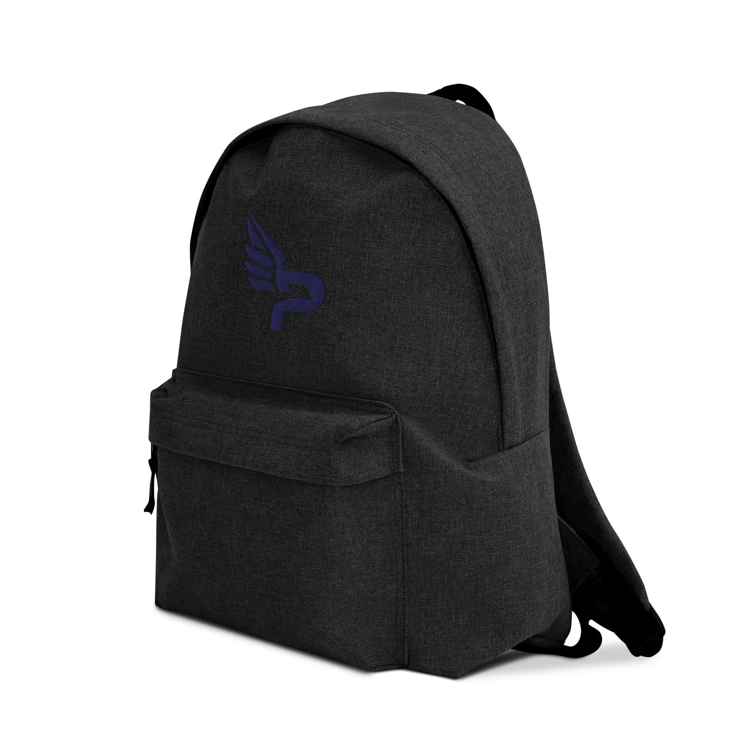 PWRF BRAND Logo Navy Embroidered Backpack