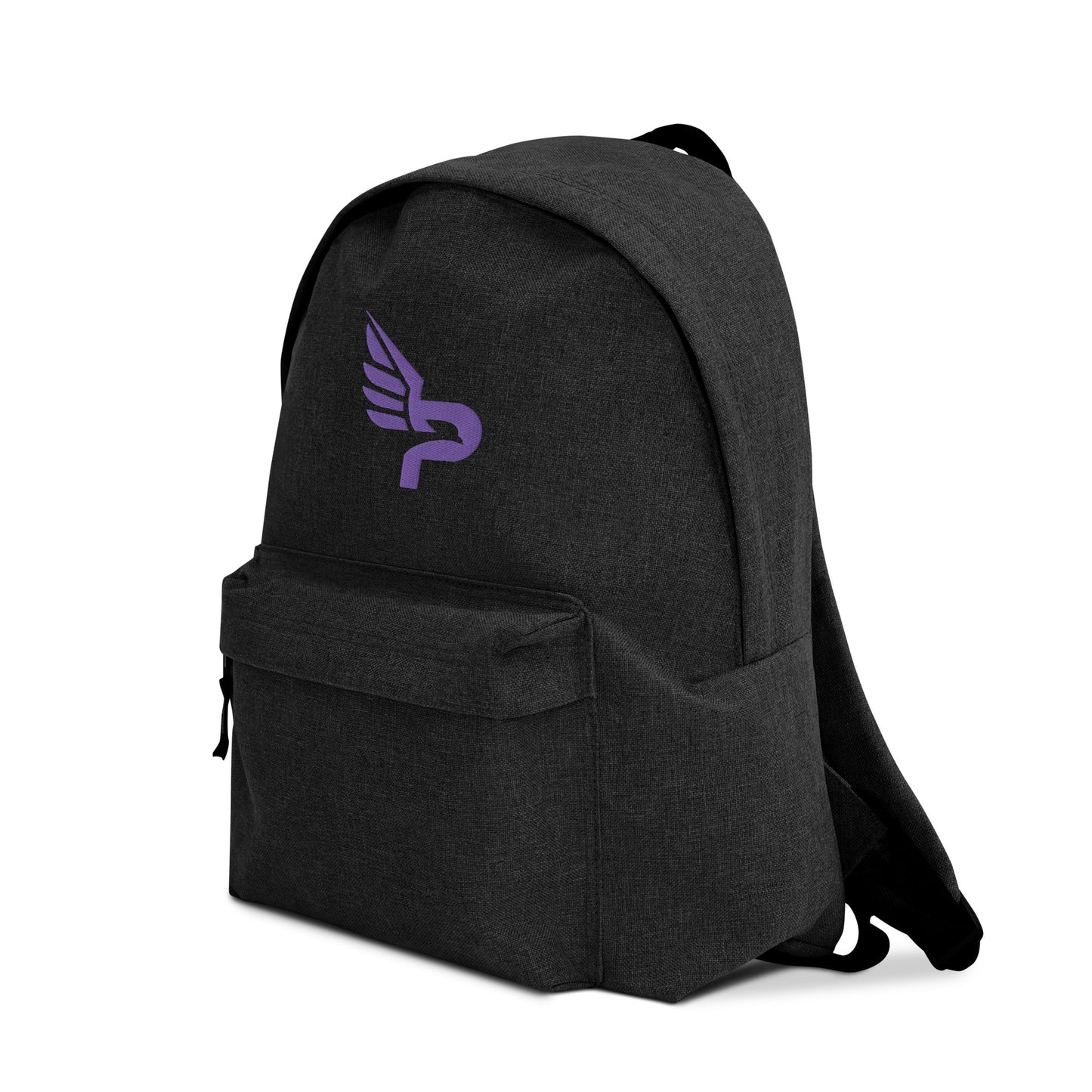 PWRF BRAND Logo Purple Embroidered Backpack