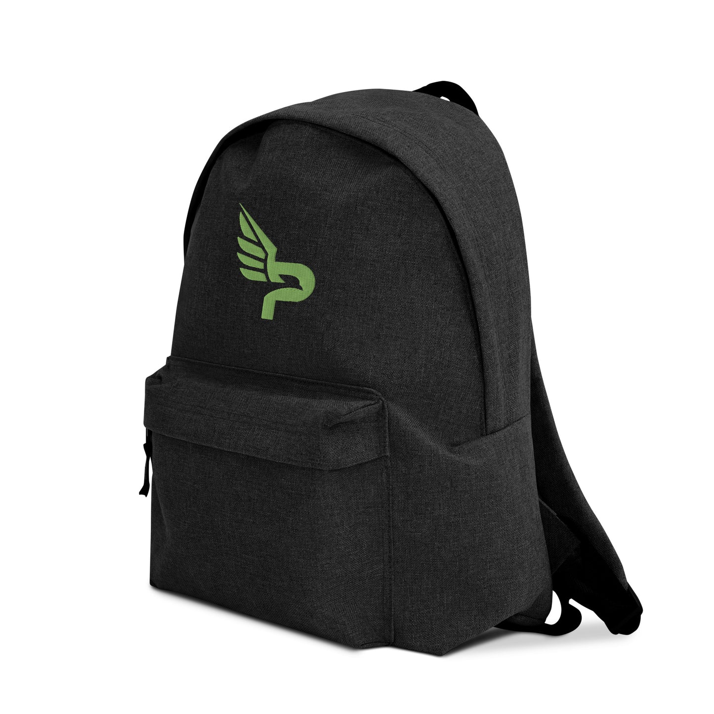 PWRF BRAND Logo Kiwi Green Embroidered Backpack