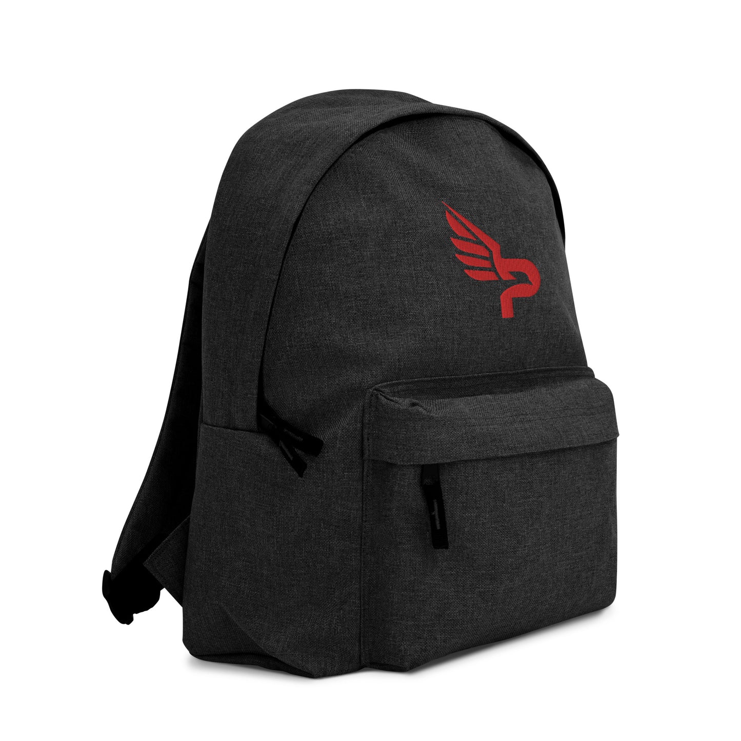 PWRF BRAND Logo Red Embroidered Backpack