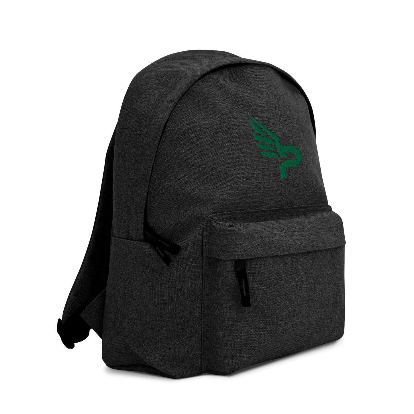 PWRF BRAND Logo Kelly Green Embroidered Backpack