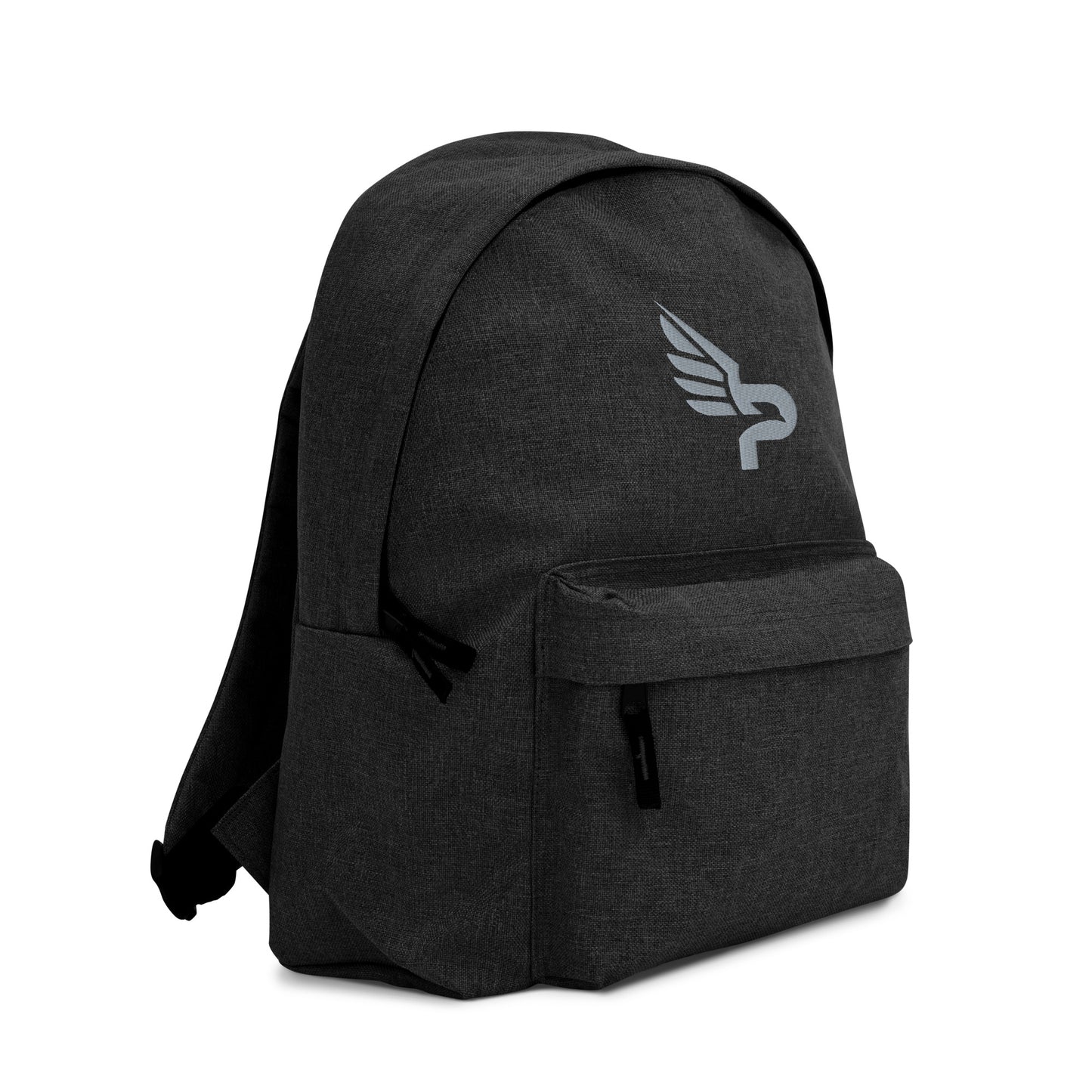 PWRF BRAND Logo Grey Embroidered Backpack