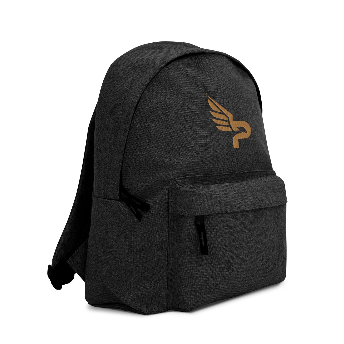 PWRF BRAND Logo Old Gold Embroidered Backpack