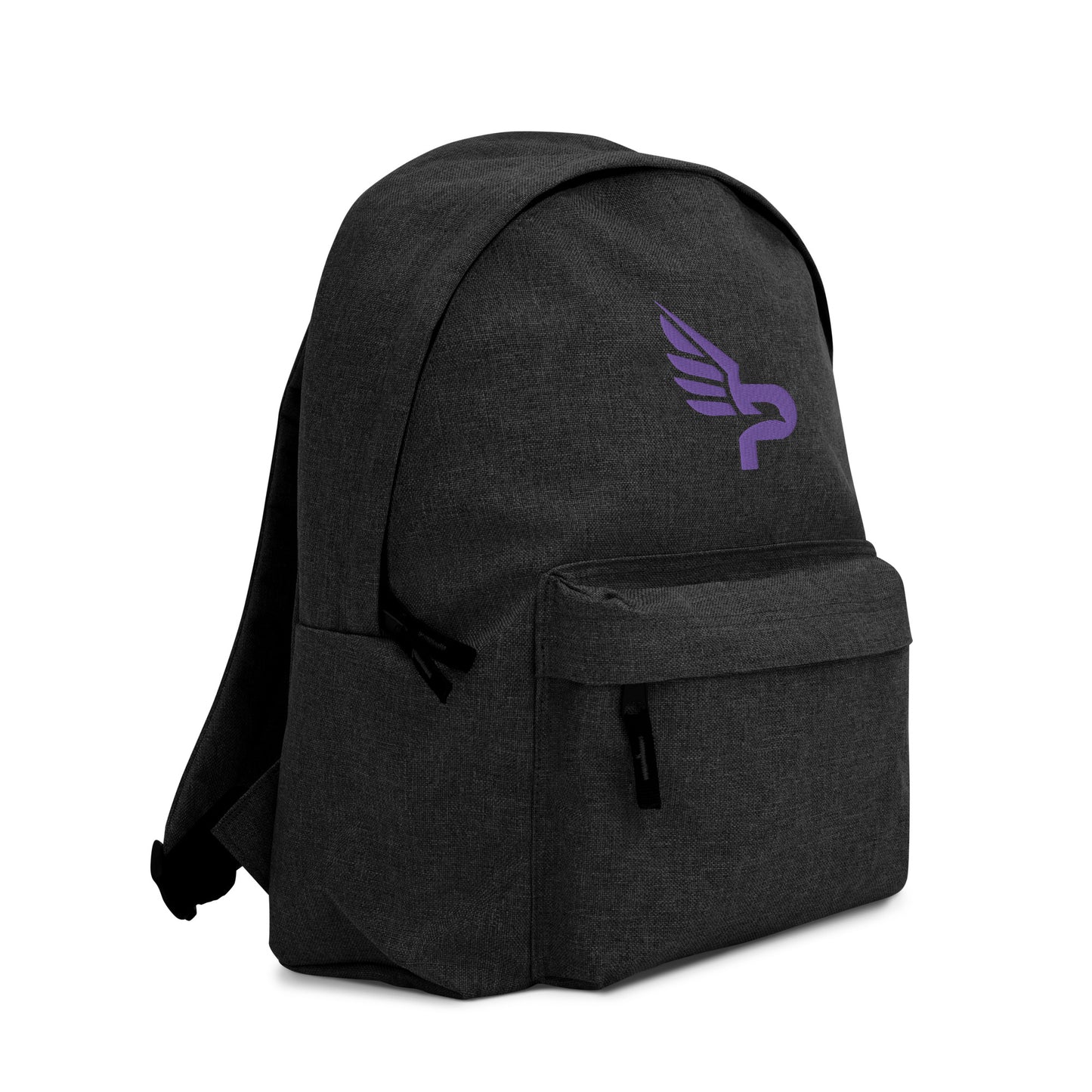 PWRF BRAND Logo Purple Embroidered Backpack