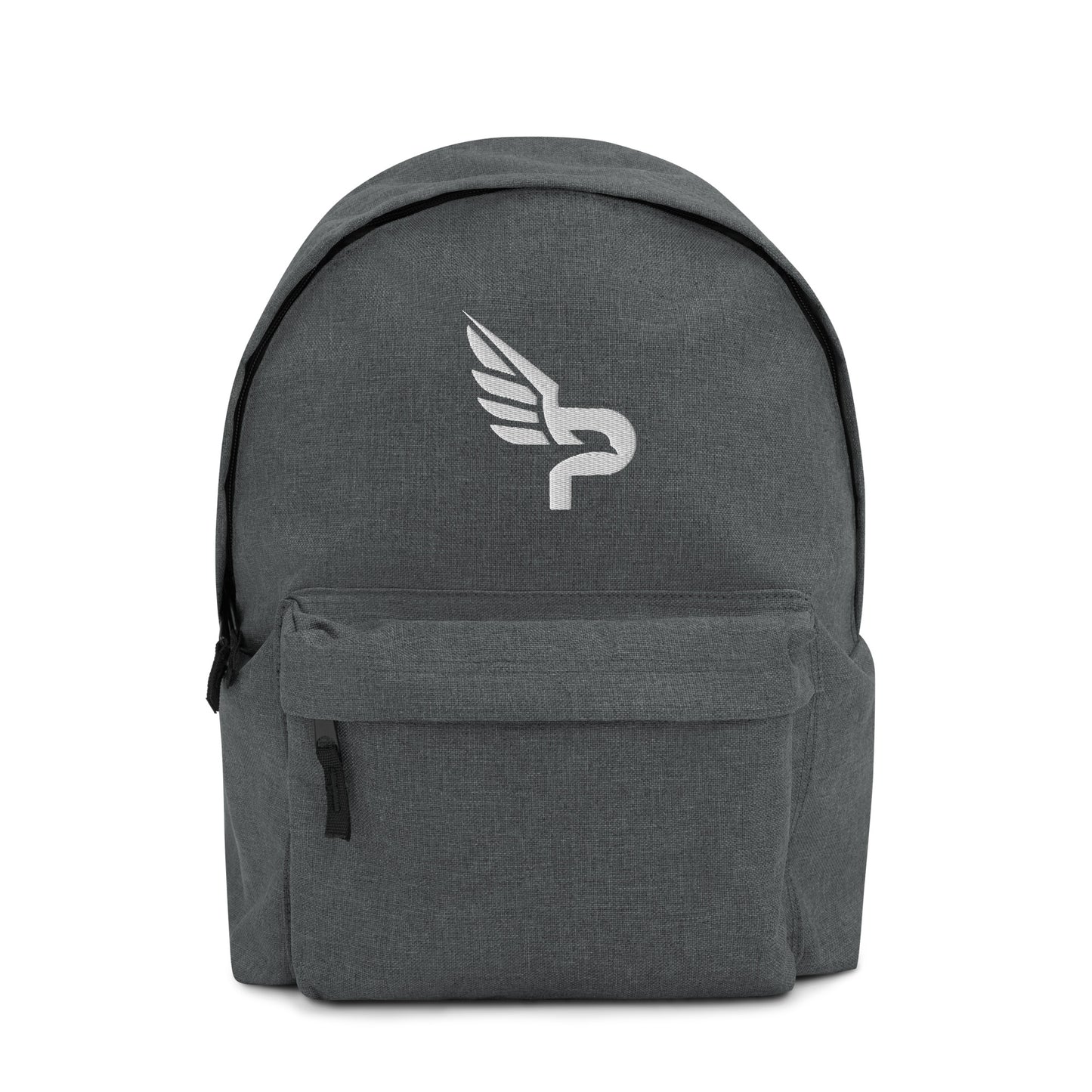 PWRF BRAND Logo White Embroidered Backpack