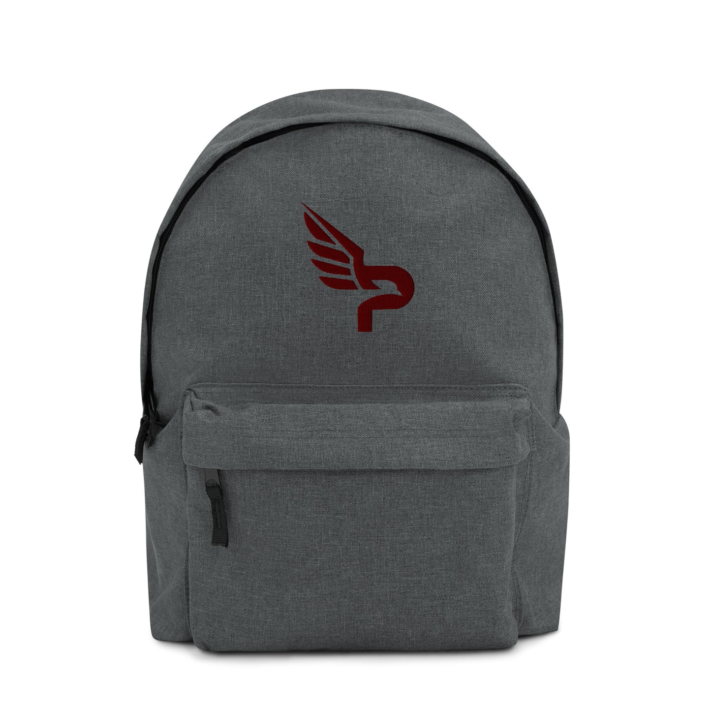 PWRF BRAND Logo Maroon Embroidered Backpack