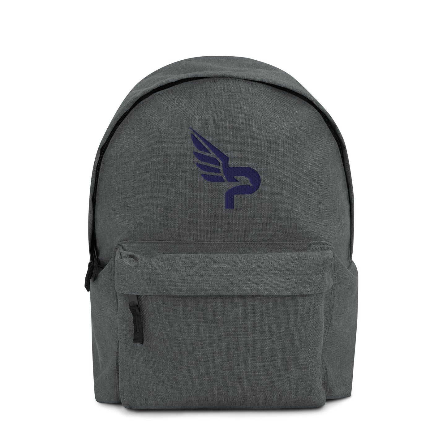 PWRF BRAND Logo Navy Embroidered Backpack