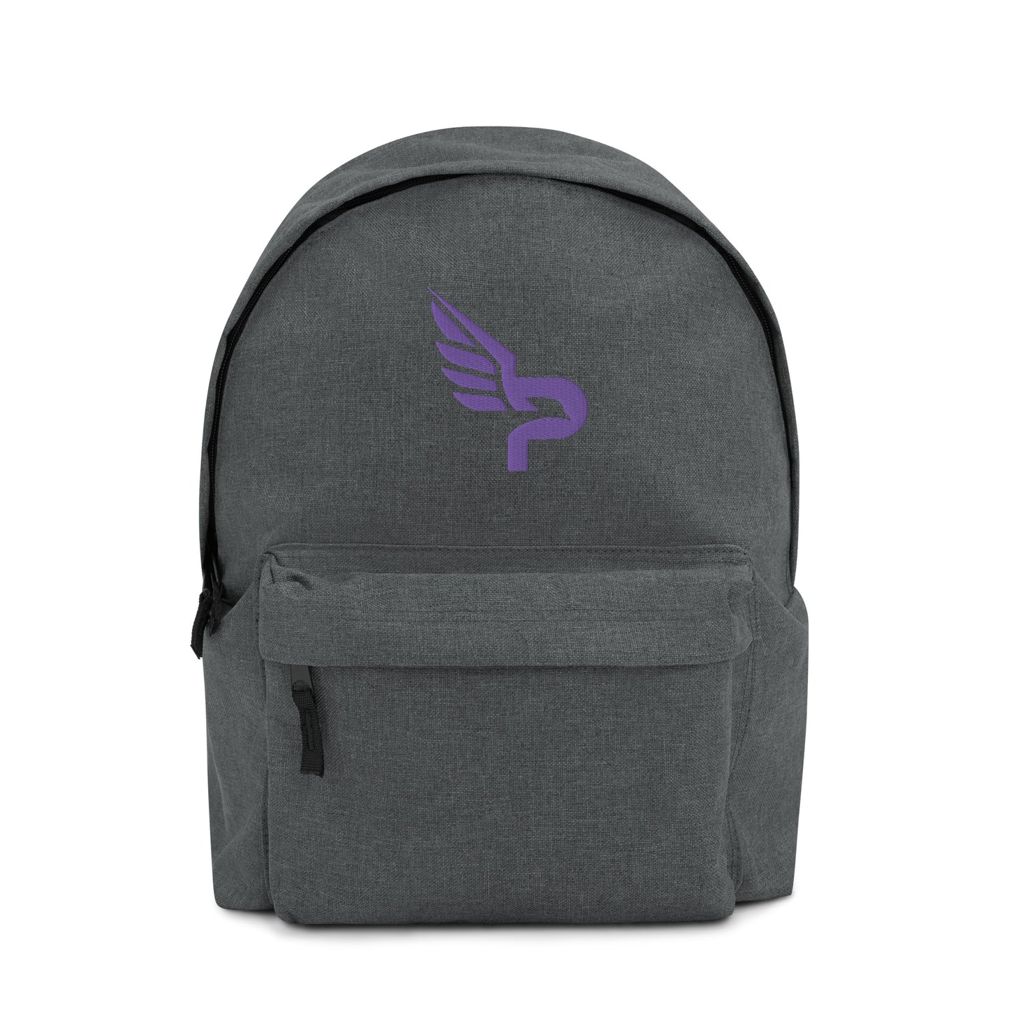 PWRF BRAND Logo Purple Embroidered Backpack