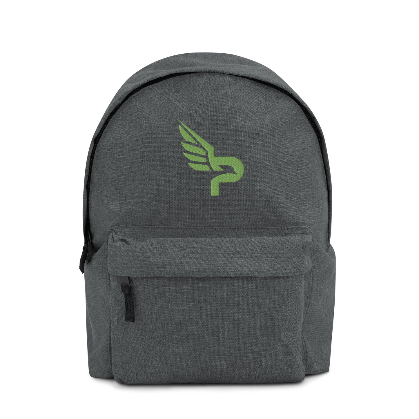 PWRF BRAND Logo Kiwi Green Embroidered Backpack