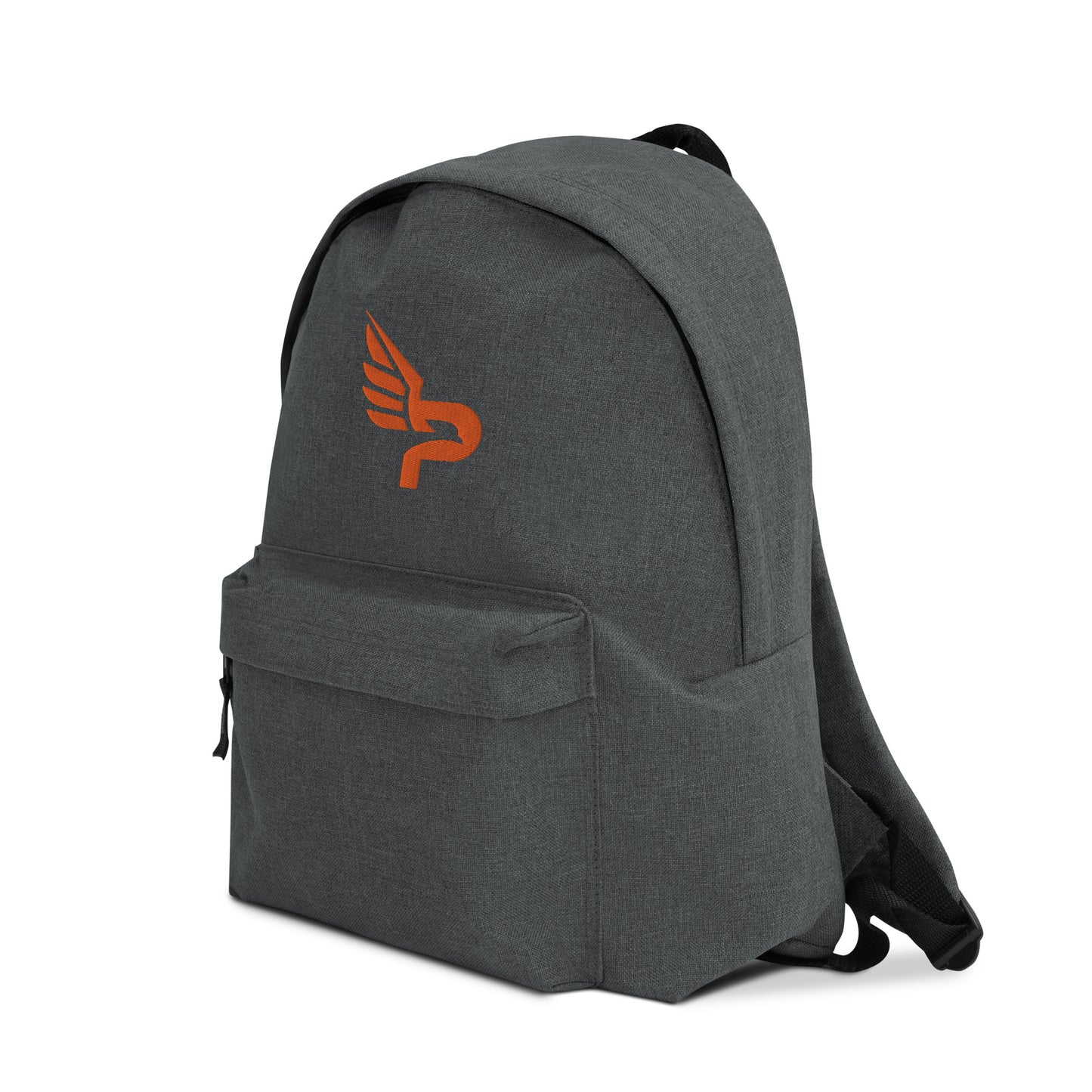 PWRF BRAND Logo Orange Embroidered Backpack