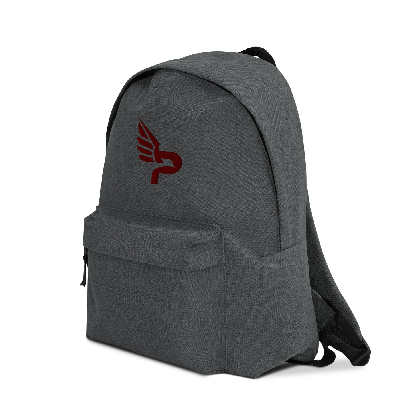 PWRF BRAND Logo Maroon Embroidered Backpack