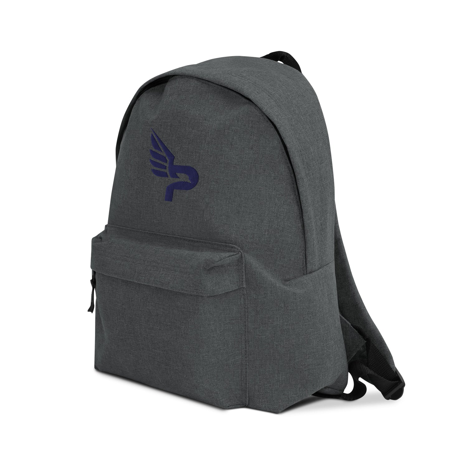 PWRF BRAND Logo Navy Embroidered Backpack