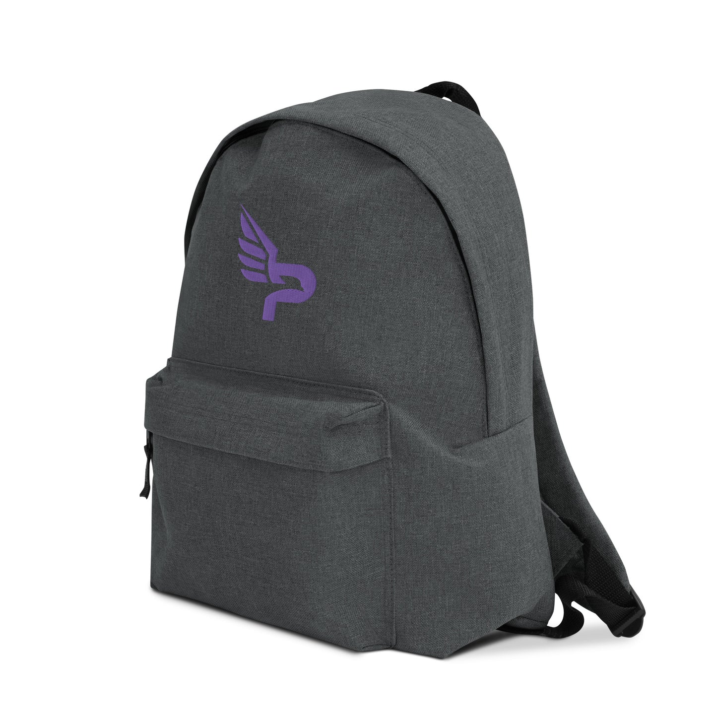 PWRF BRAND Logo Purple Embroidered Backpack