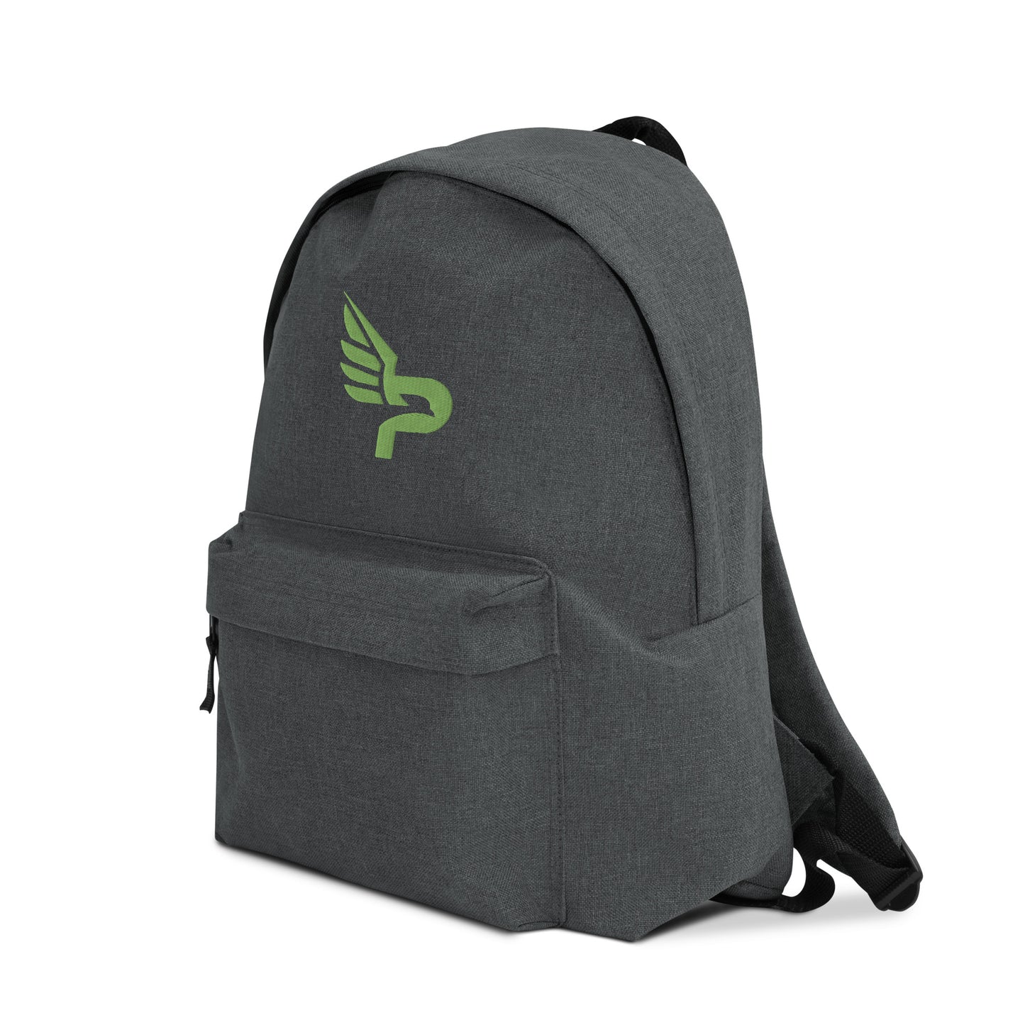 PWRF BRAND Logo Kiwi Green Embroidered Backpack