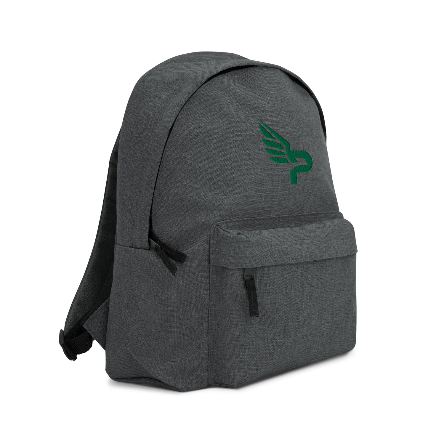 PWRF BRAND Logo Kelly Green Embroidered Backpack