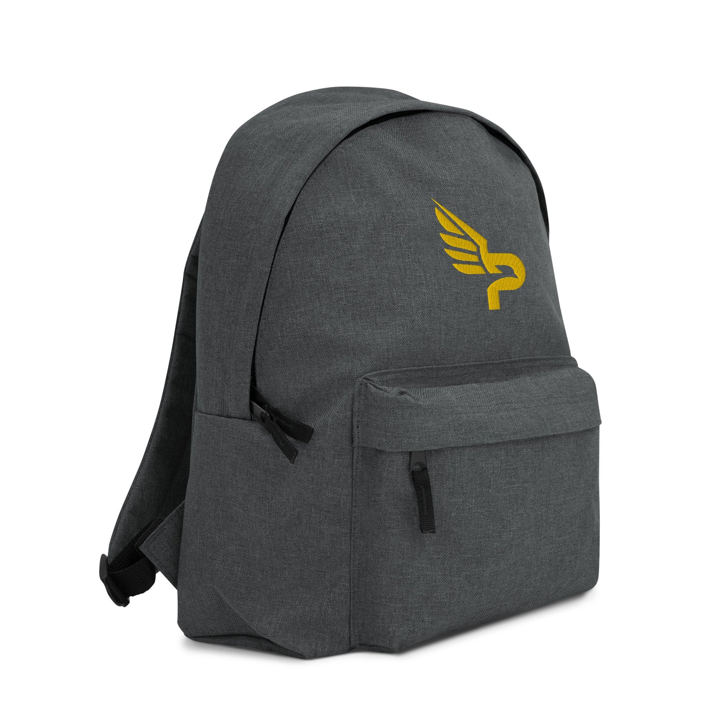 PWRF BRAND Logo Gold Embroidered Backpack