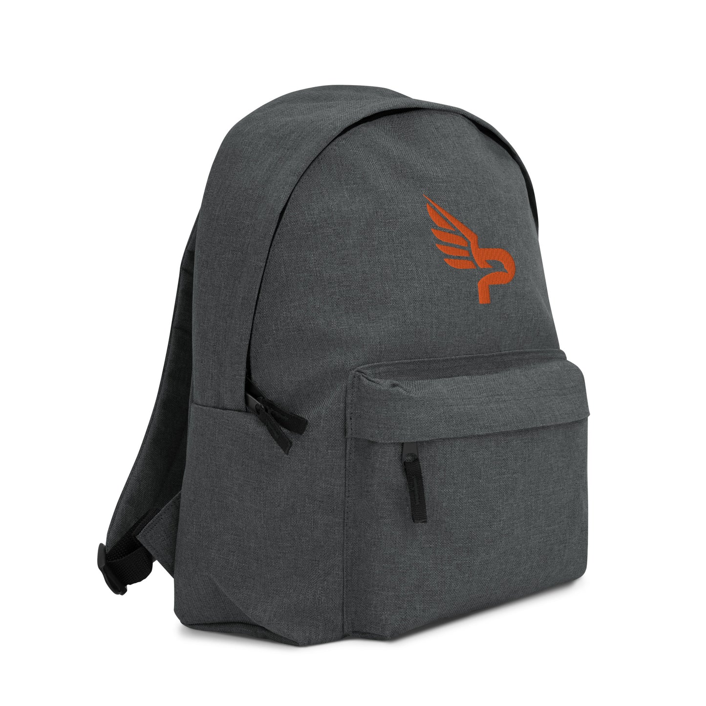 PWRF BRAND Logo Orange Embroidered Backpack