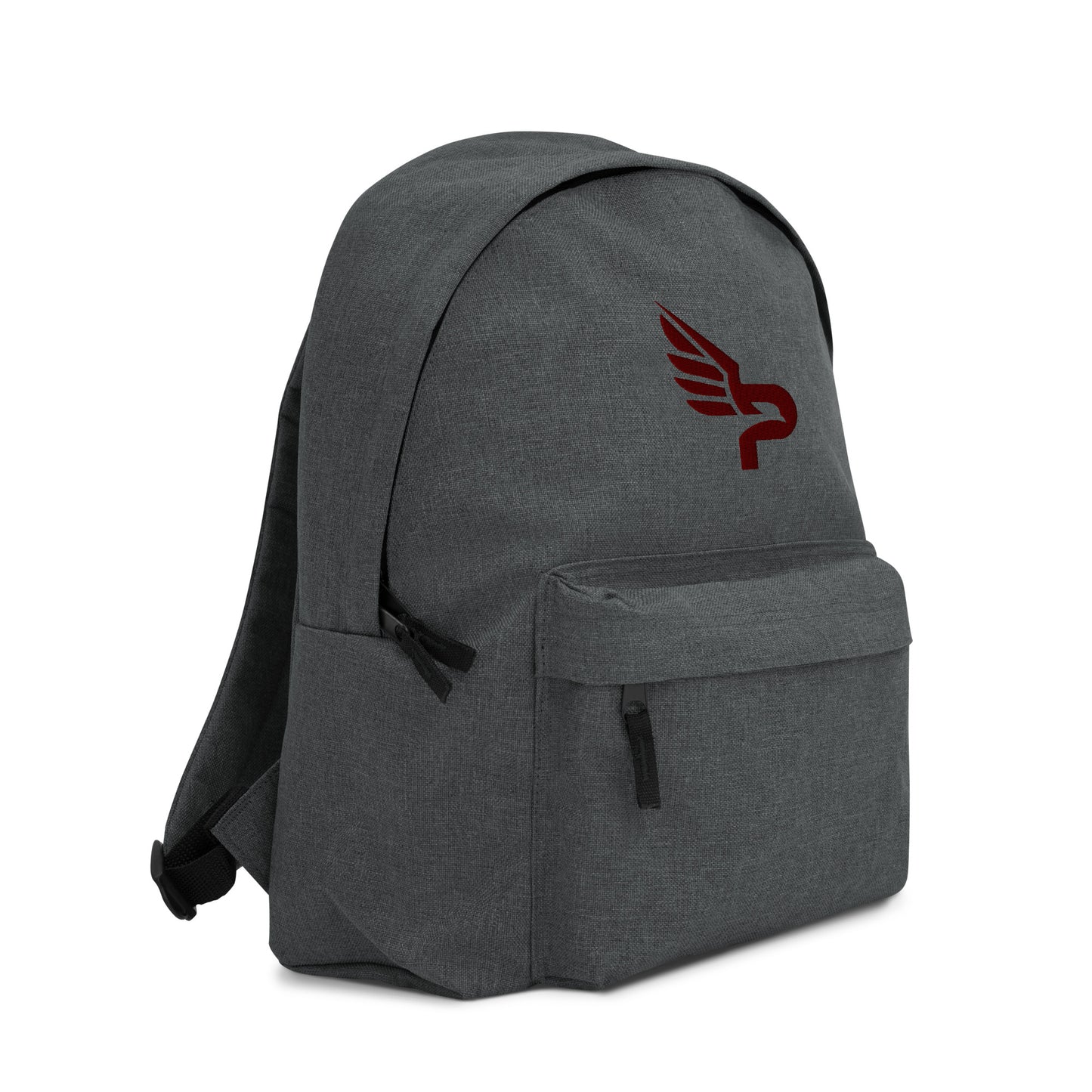 PWRF BRAND Logo Maroon Embroidered Backpack