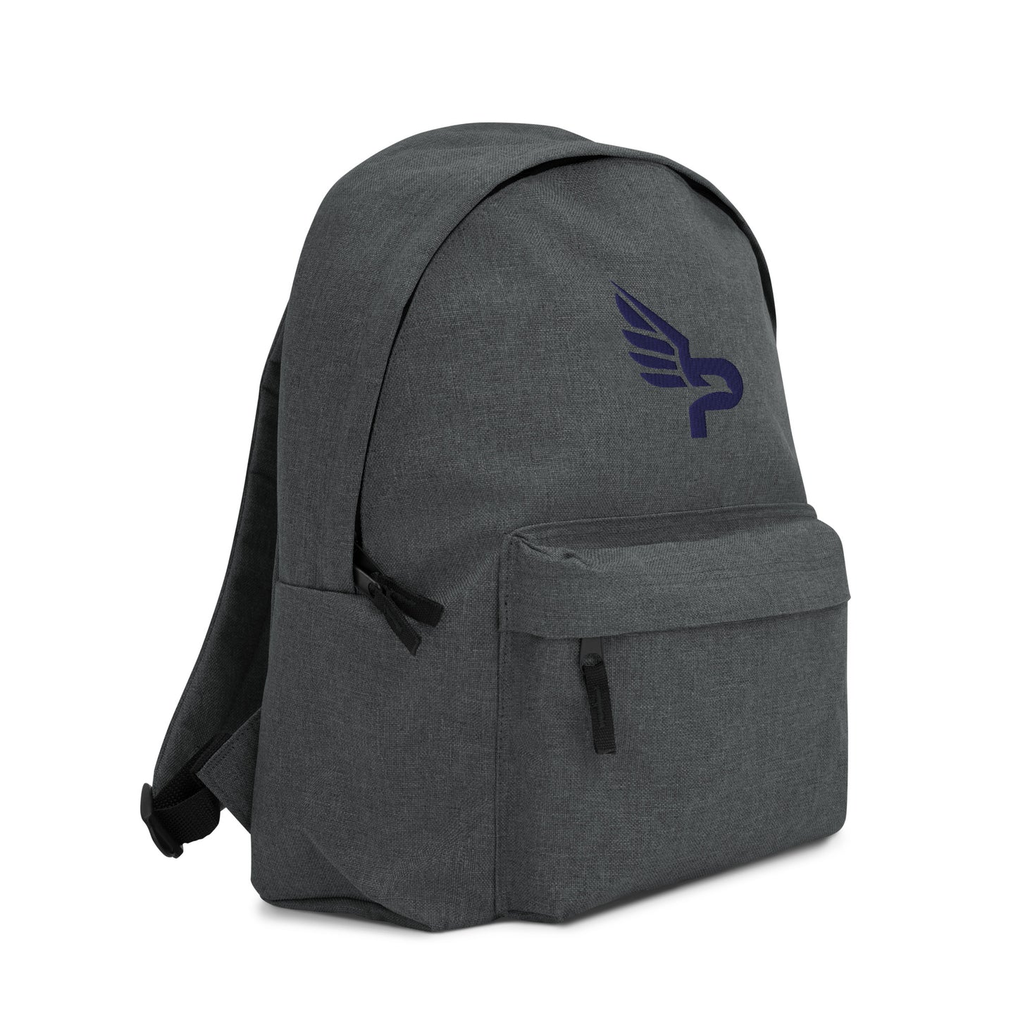 PWRF BRAND Logo Navy Embroidered Backpack