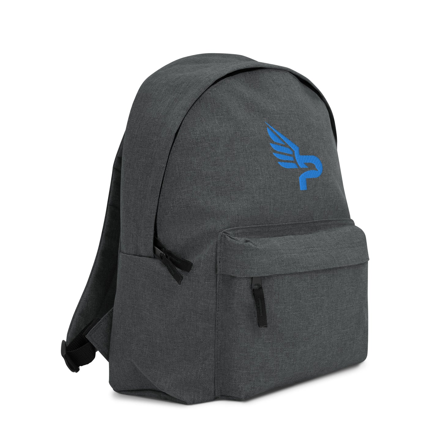 PWRF BRAND Logo Aqua/Teal Embroidered Backpack