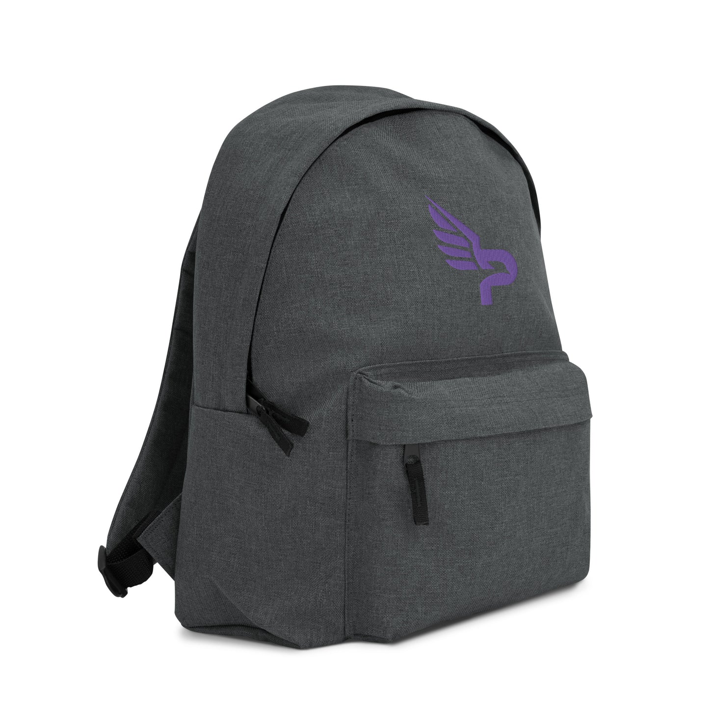 PWRF BRAND Logo Purple Embroidered Backpack