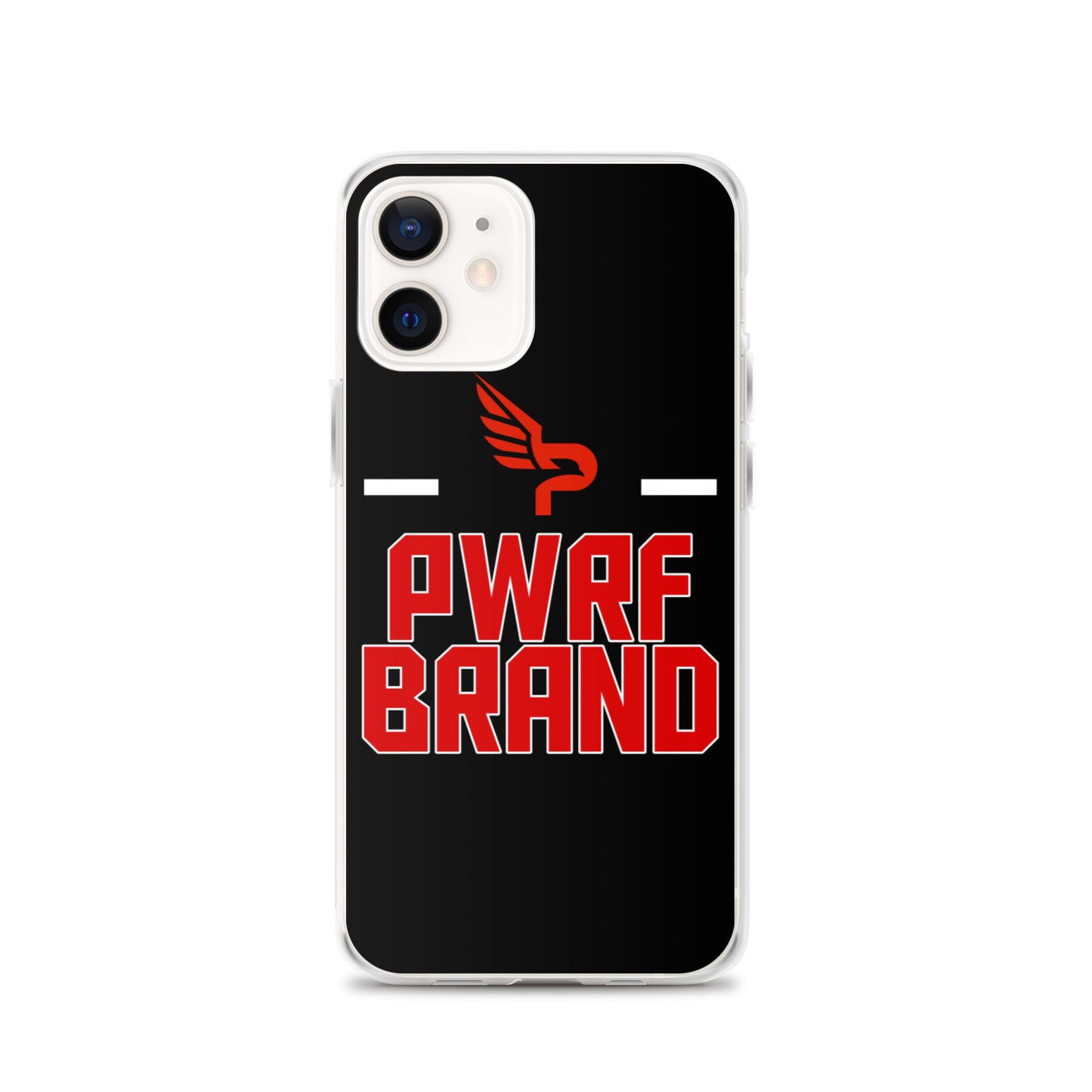 PWRF Brand Black and Red iPhone Case