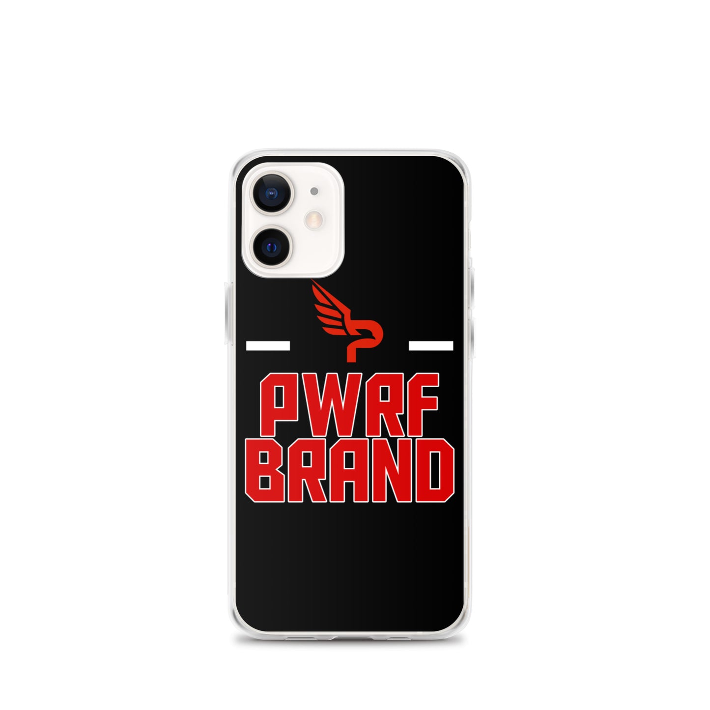 PWRF Brand Black and Red iPhone Case