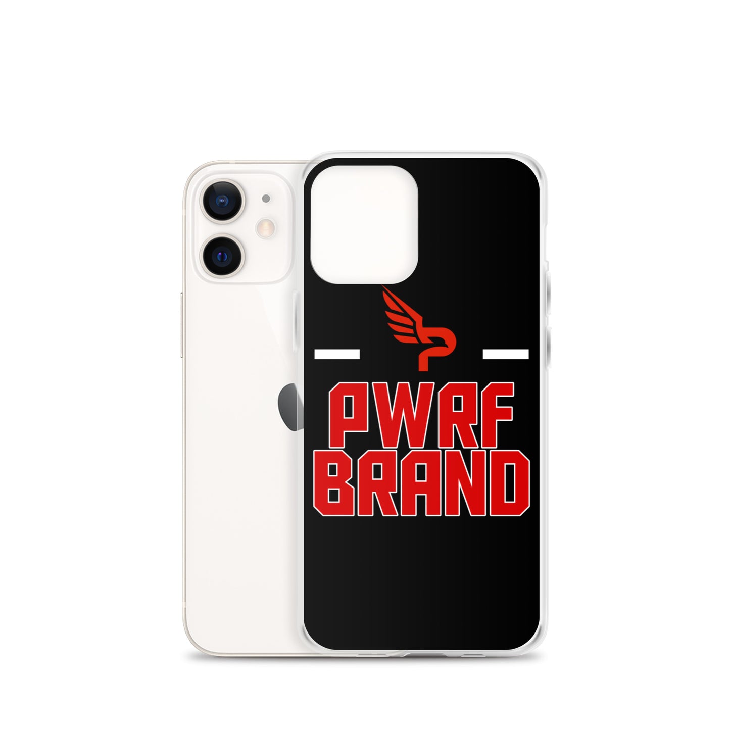 PWRF Brand Black and Red iPhone Case