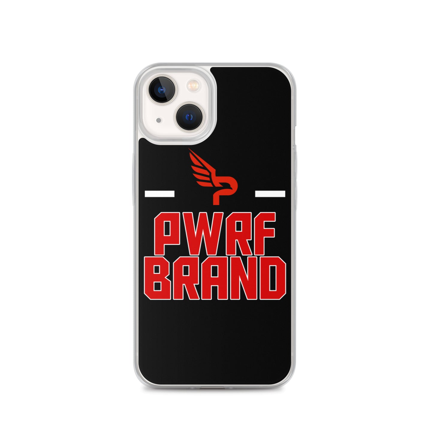 PWRF Brand Black and Red iPhone Case