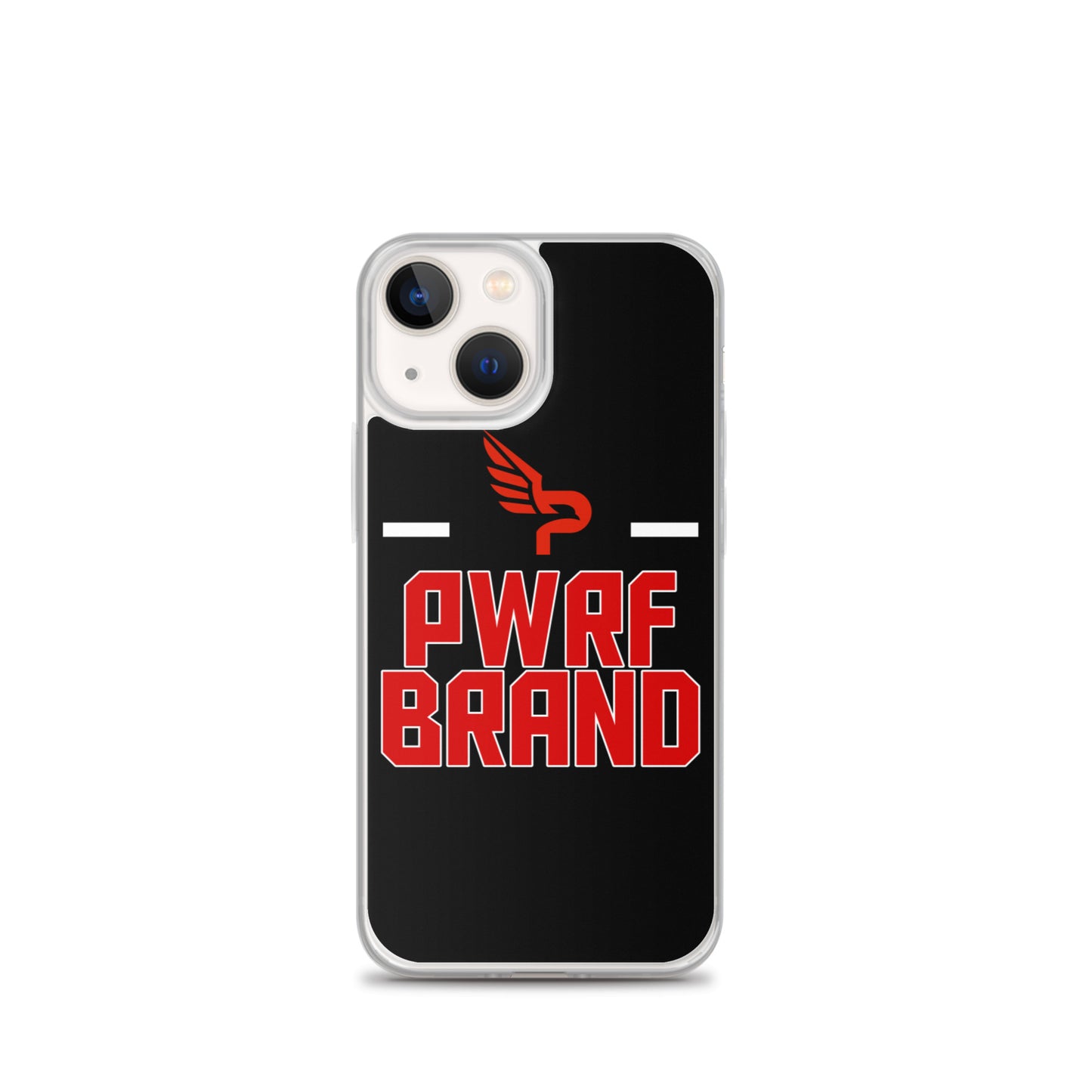 PWRF Brand Black and Red iPhone Case