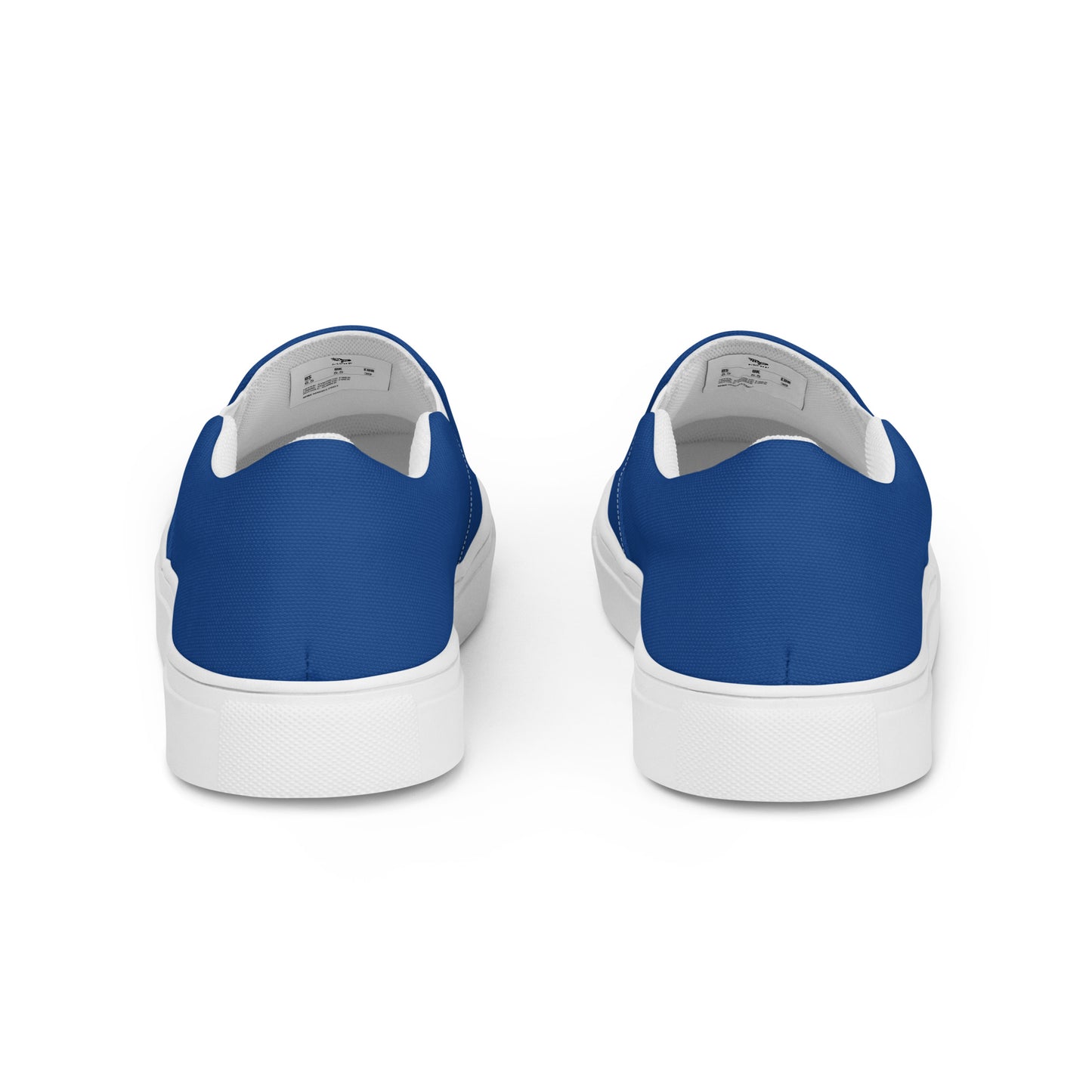 Men’s PWRF Brand Logo on Blue Slip-on Canvas Shoes