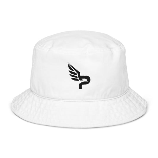 PWRF Brand Logo Organic bucket hat