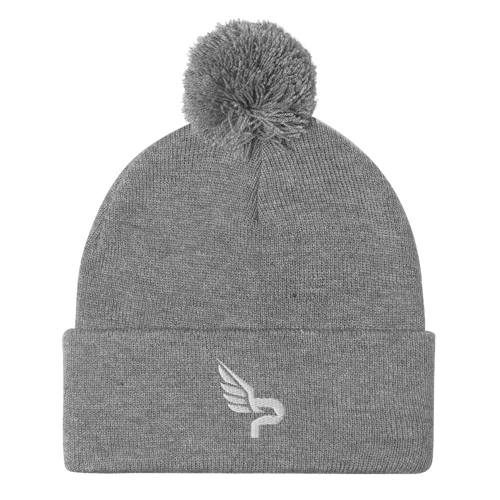 PWRF Brand Pom-Pom Beanie