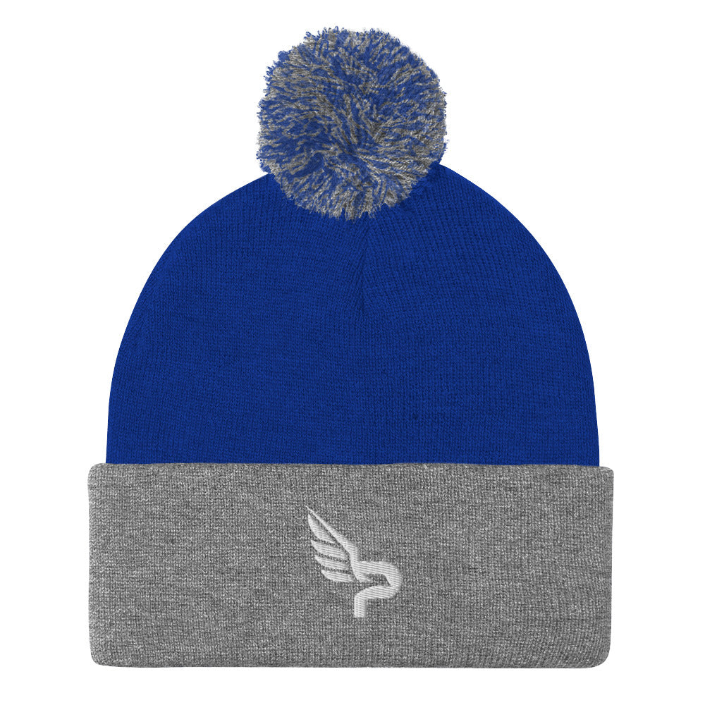 PWRF Brand Pom-Pom Beanie