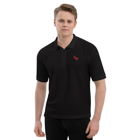 Men's Premium Polo Red Logo