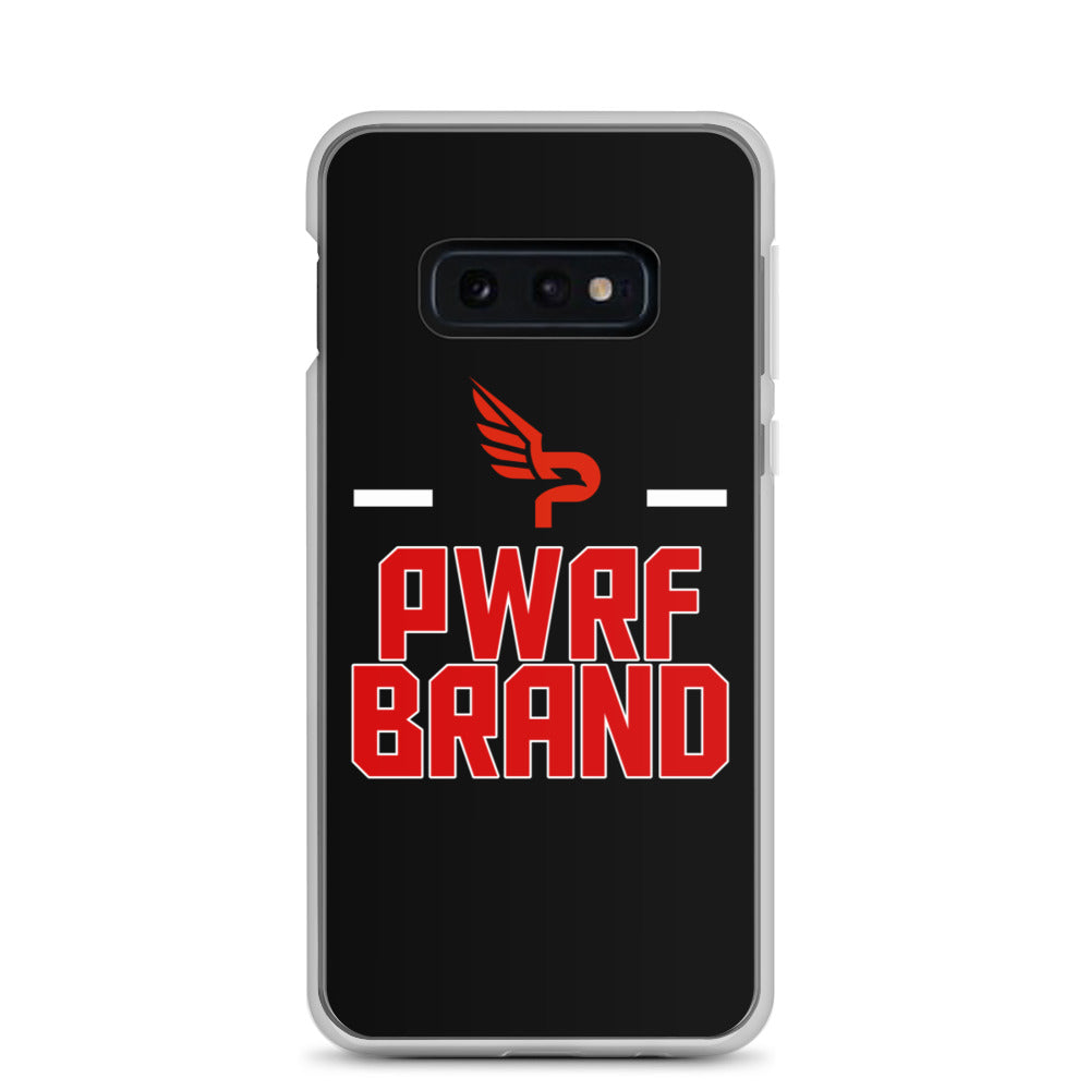 PWRF Brand Black & Red Samsung Case