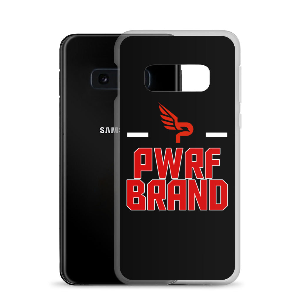 PWRF Brand Black & Red Samsung Case