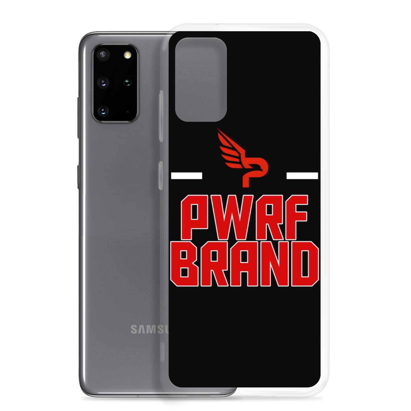 PWRF Brand Black & Red Samsung Case