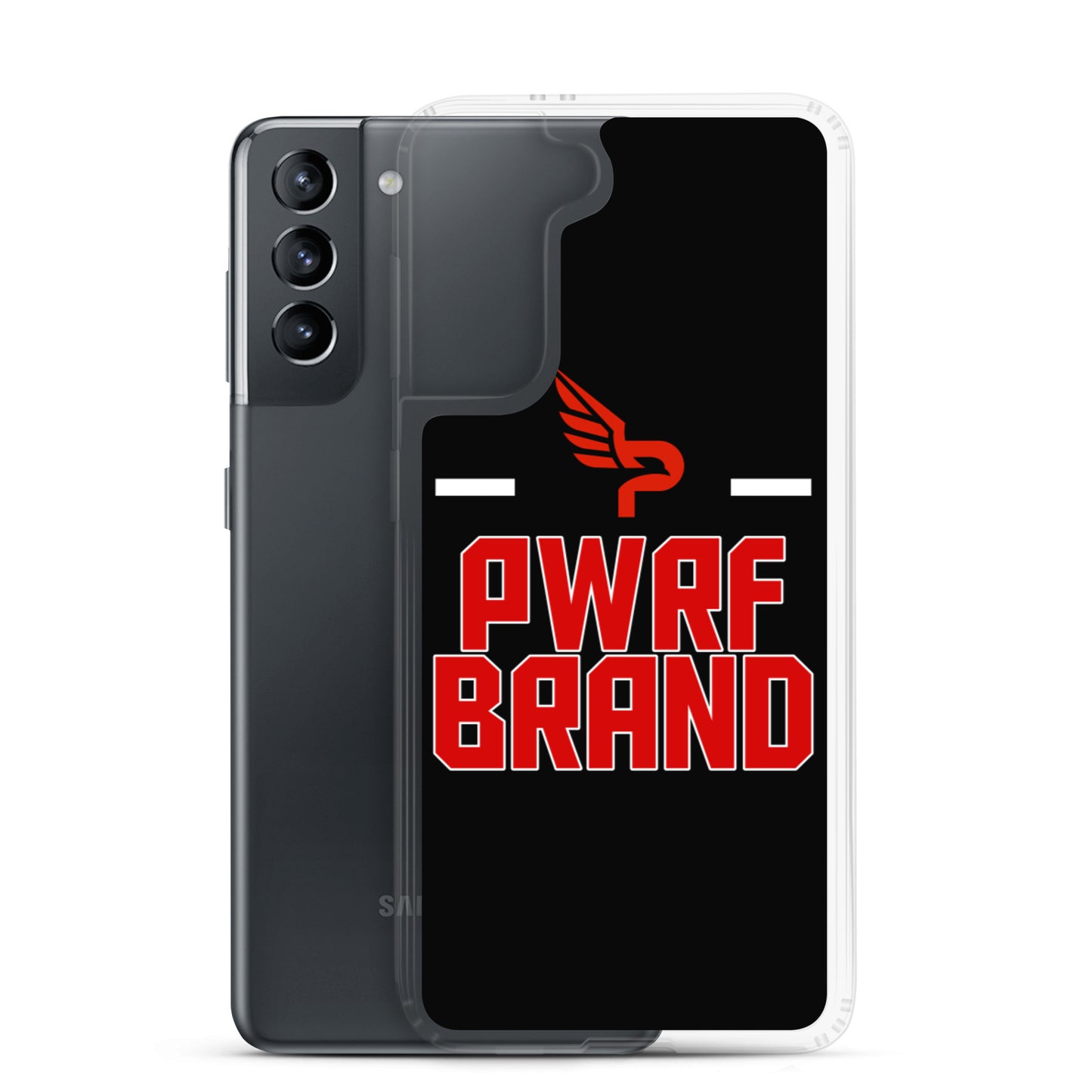 PWRF Brand Black & Red Samsung Case