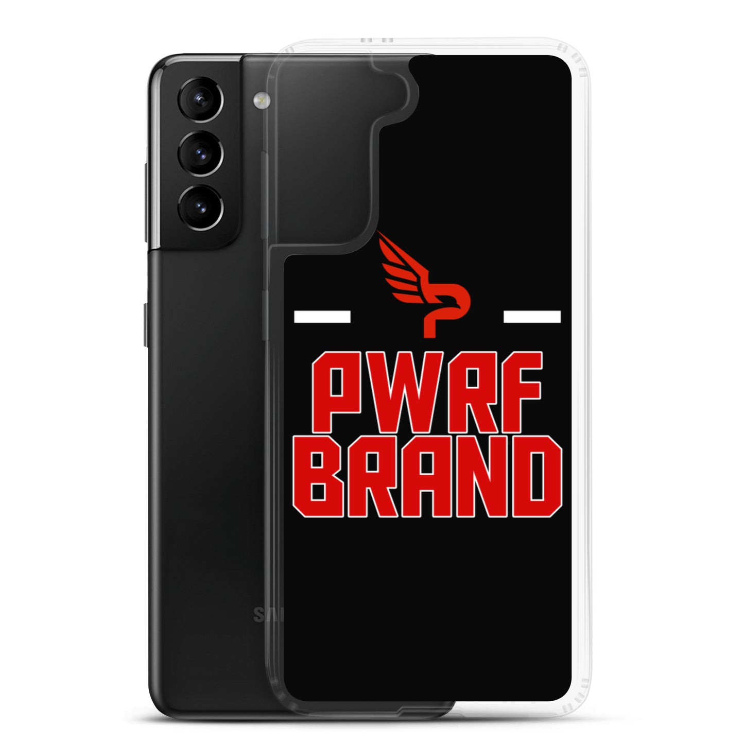 PWRF Brand Black & Red Samsung Case