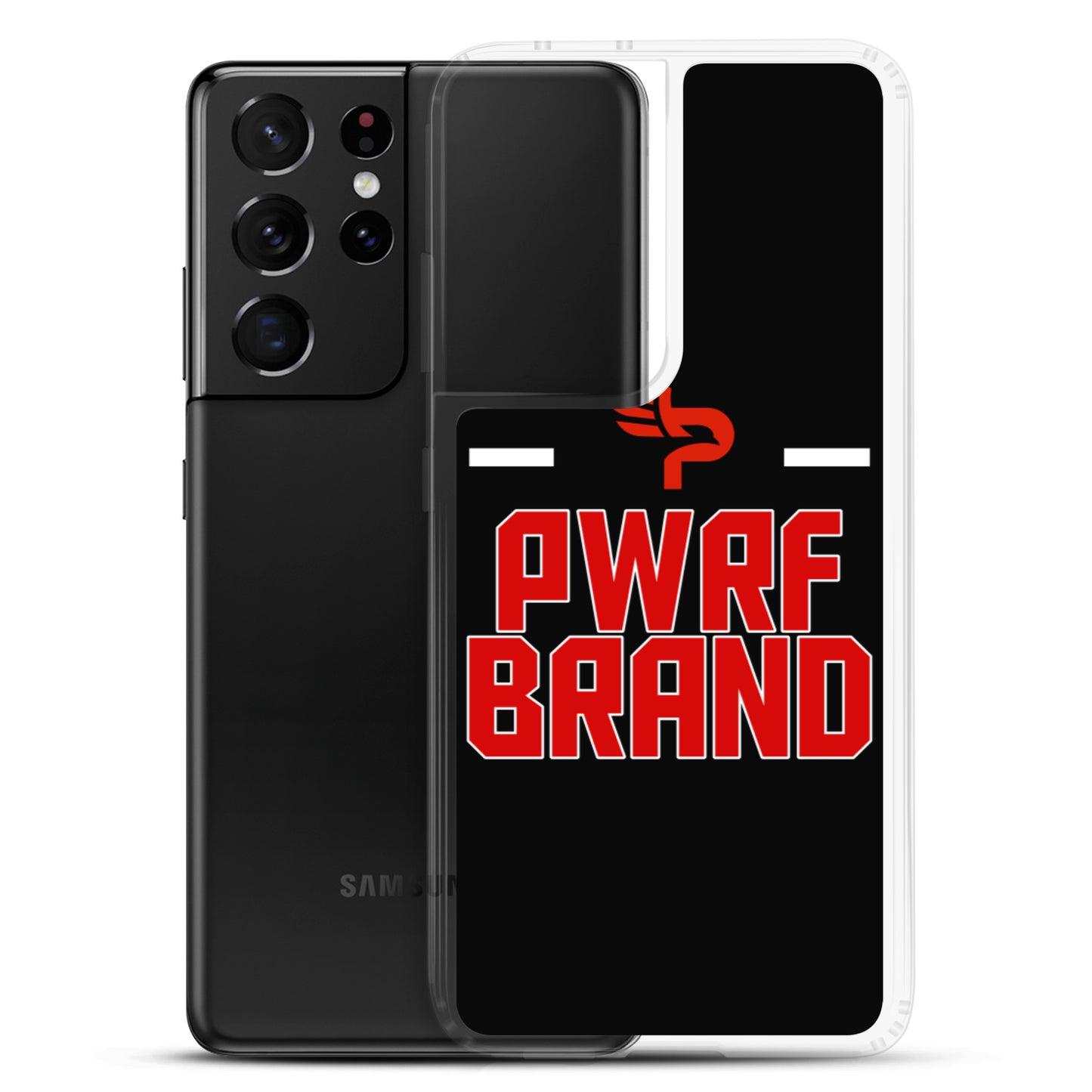 PWRF Brand Black & Red Samsung Case