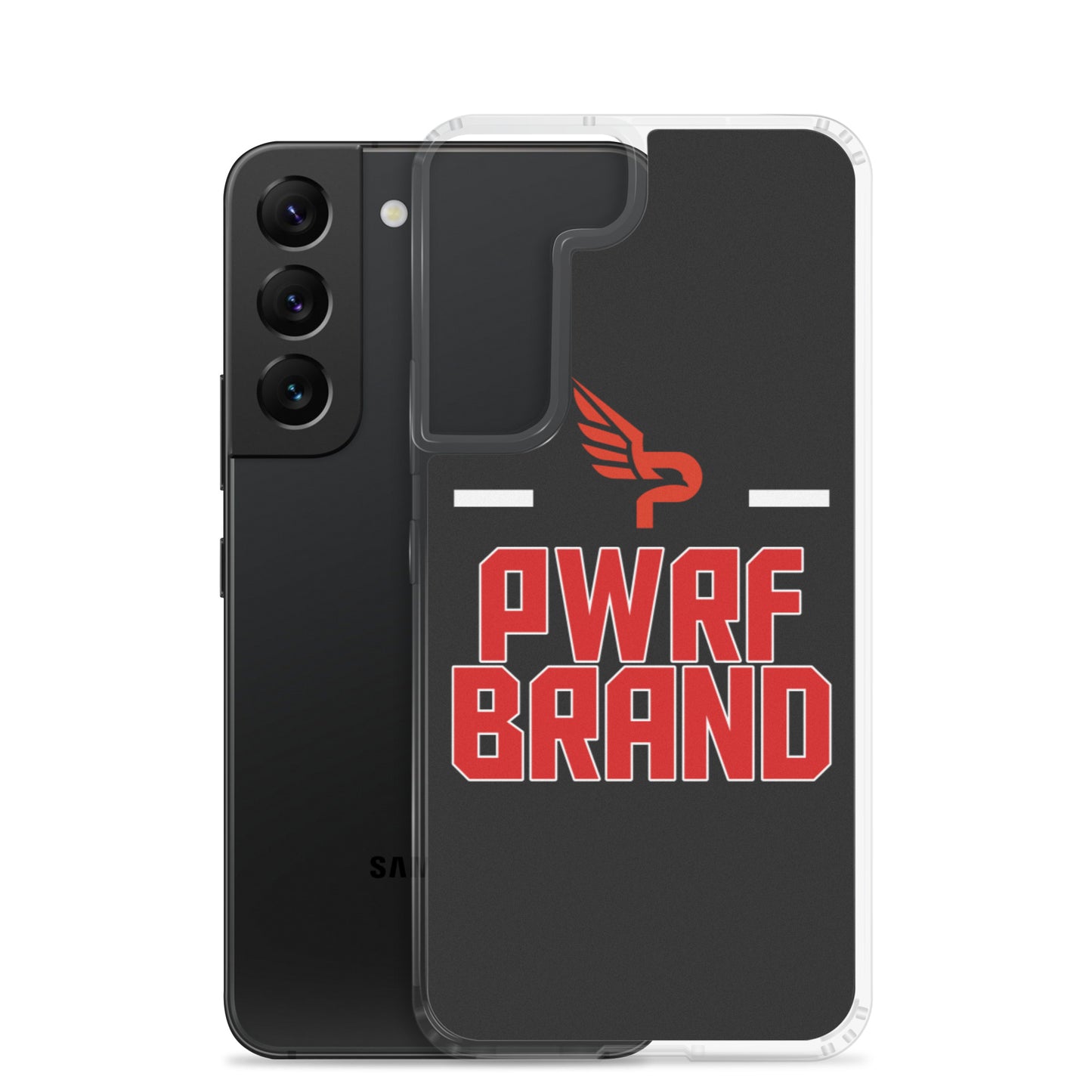 PWRF Brand Black & Red Samsung Case