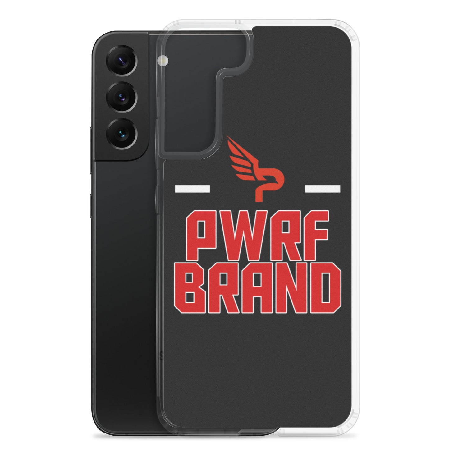 PWRF Brand Black & Red Samsung Case