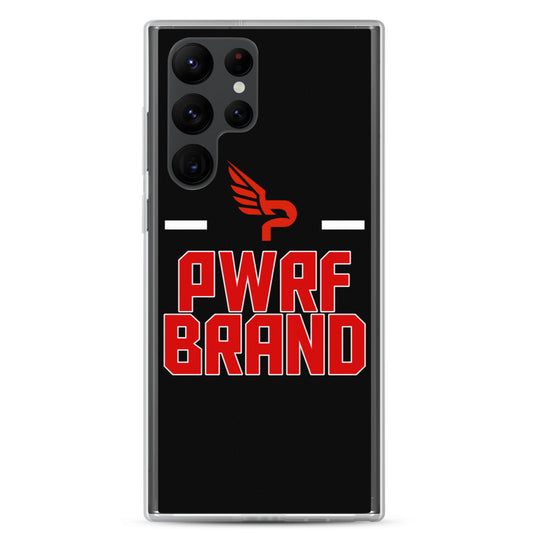 PWRF Brand Black & Red Samsung Case