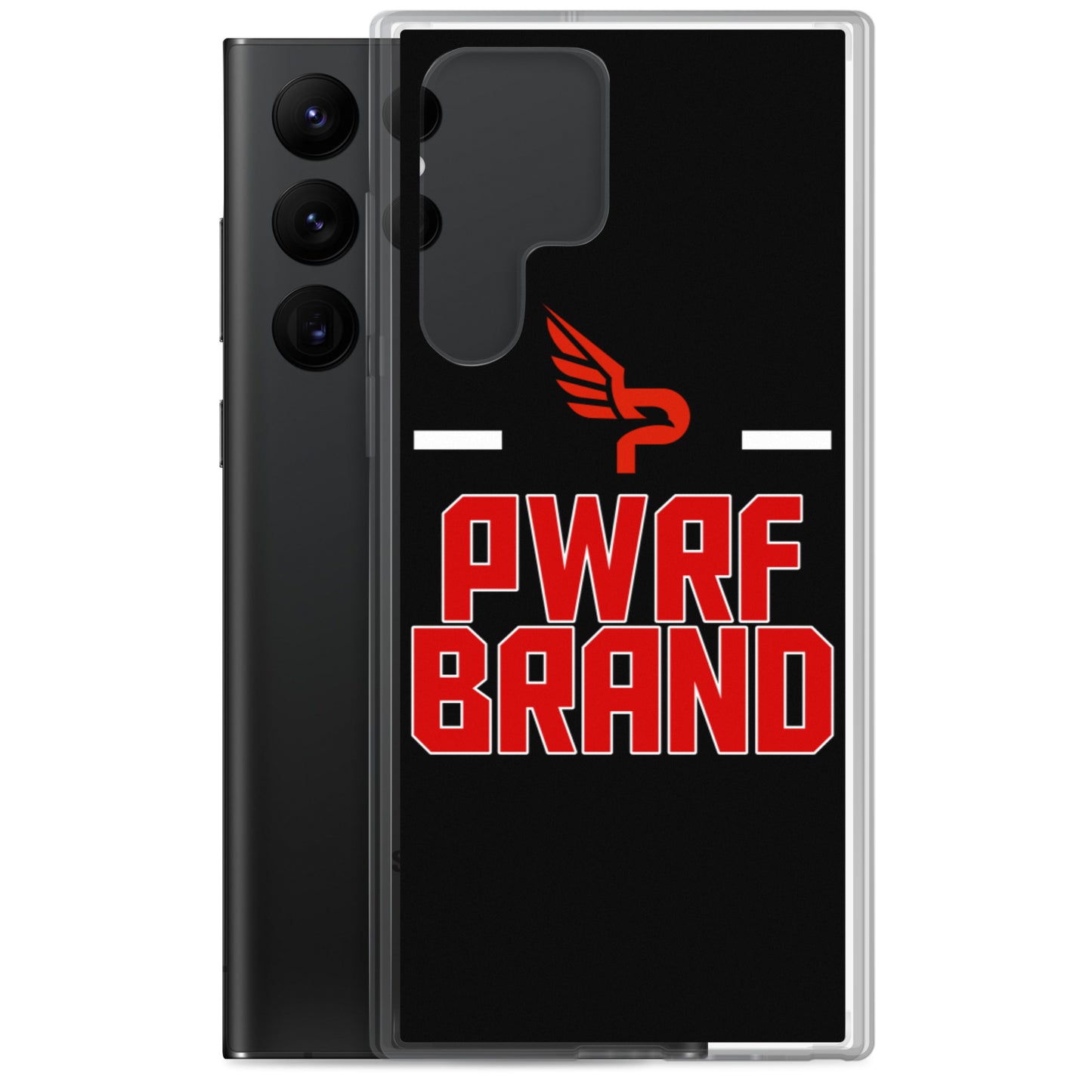 PWRF Brand Black & Red Samsung Case