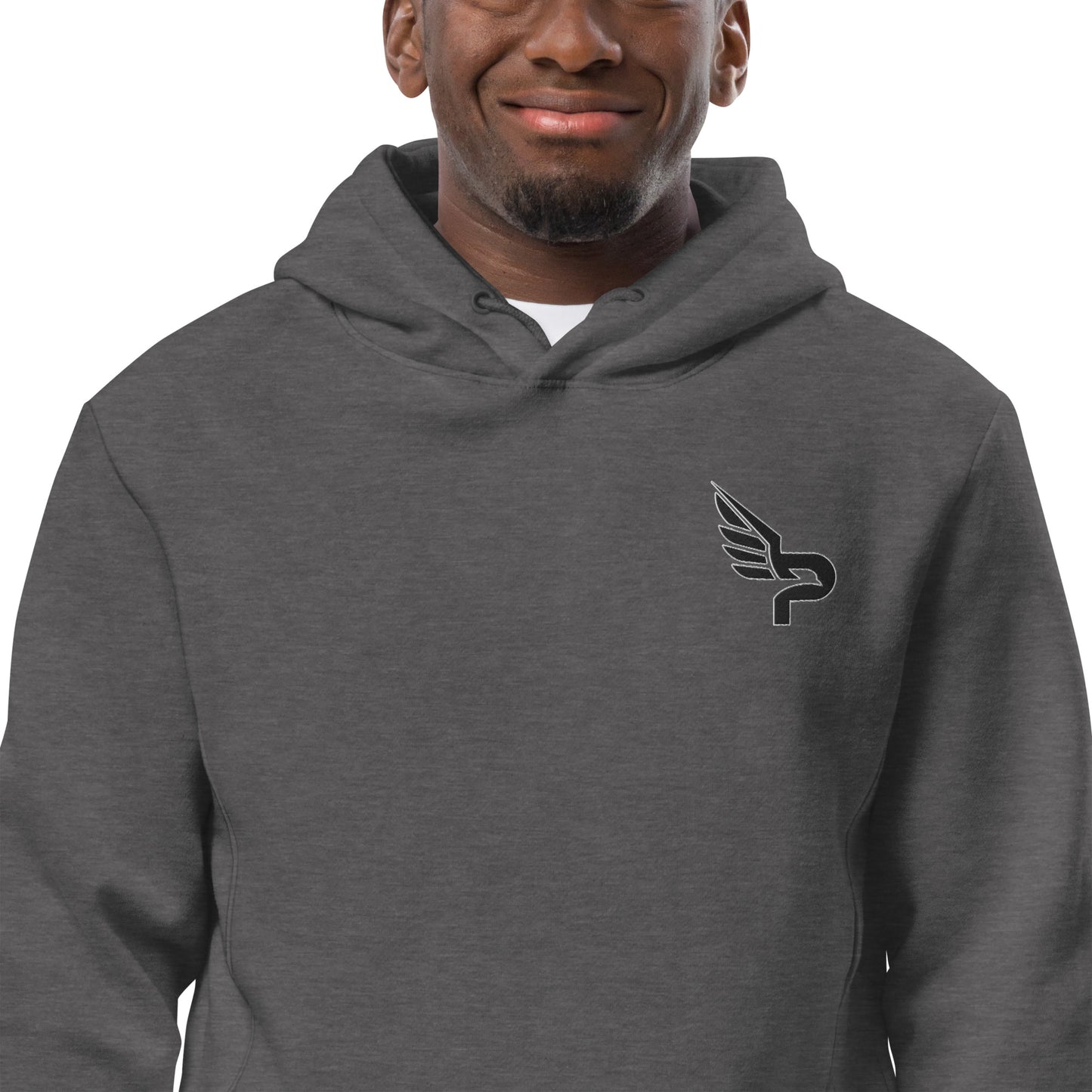 Men's PWRF Brand Embroidered Black Logo Unisex Fashion Hoodie