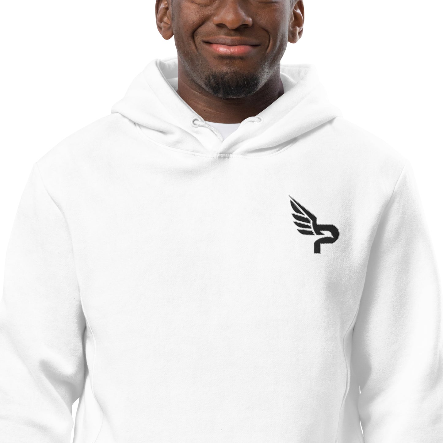 Men's PWRF Brand Embroidered Black Logo Unisex Fashion Hoodie