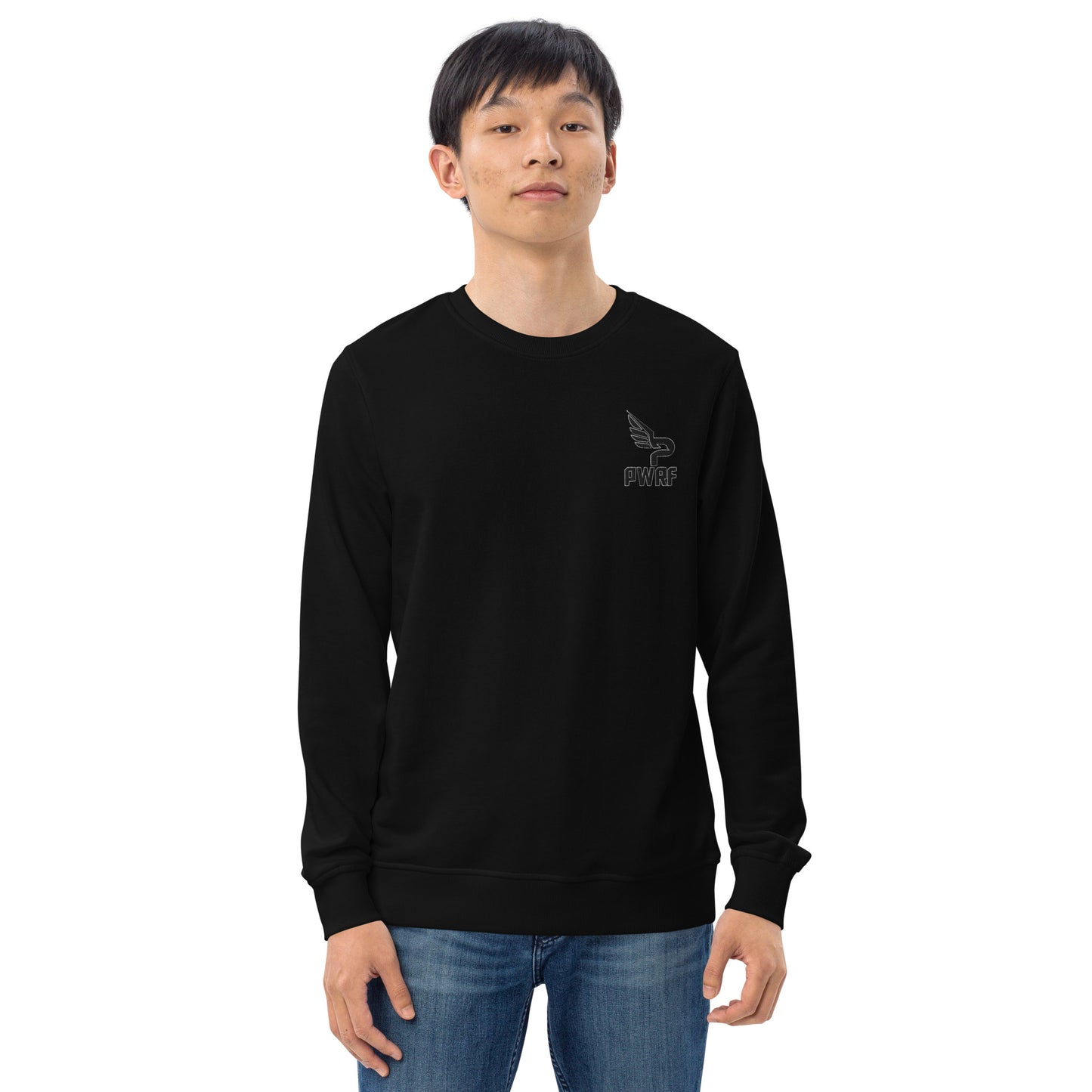 Men's PWRF Brand Embroidered Unisex Organic Sweatshirt