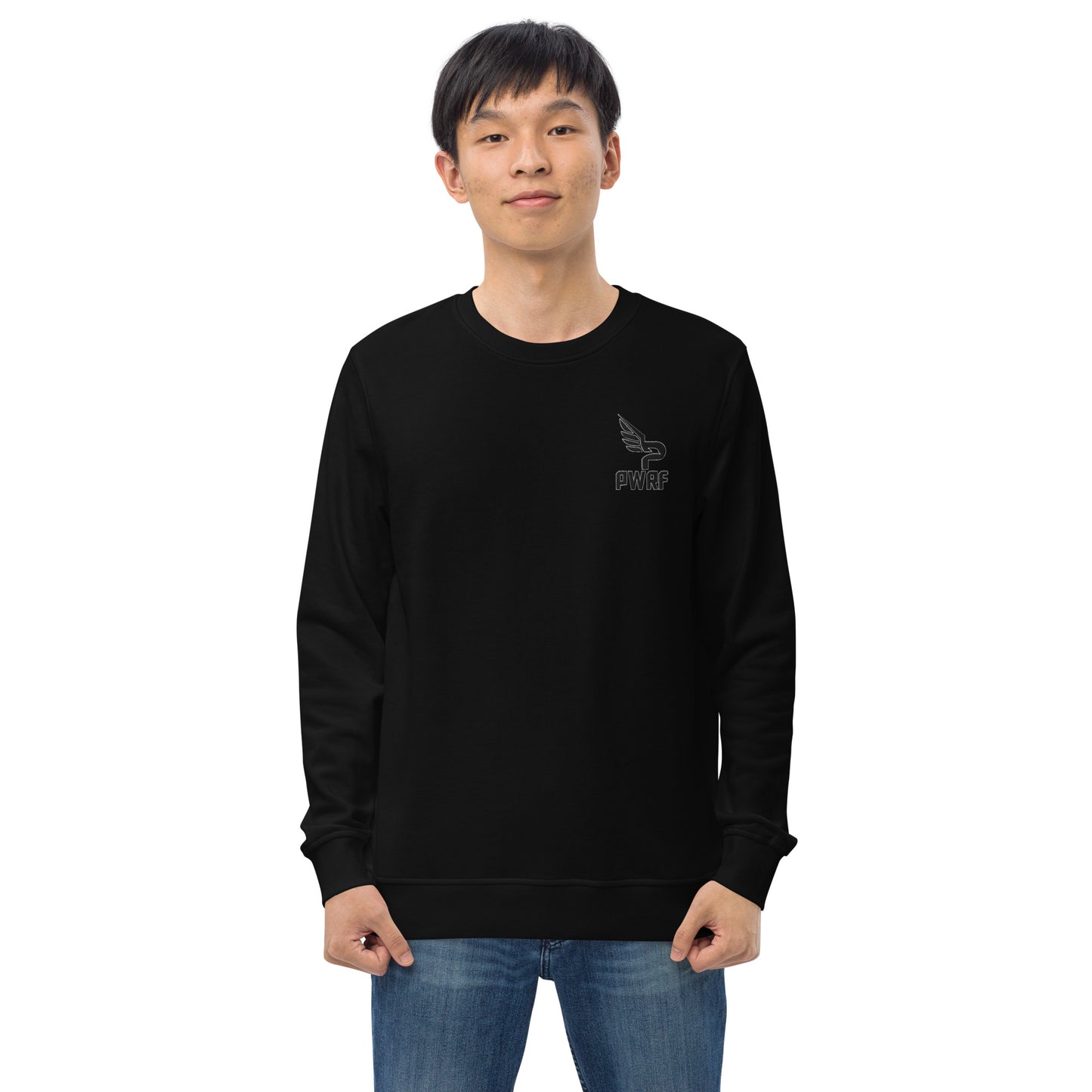 Men's PWRF Brand Embroidered Unisex Organic Sweatshirt